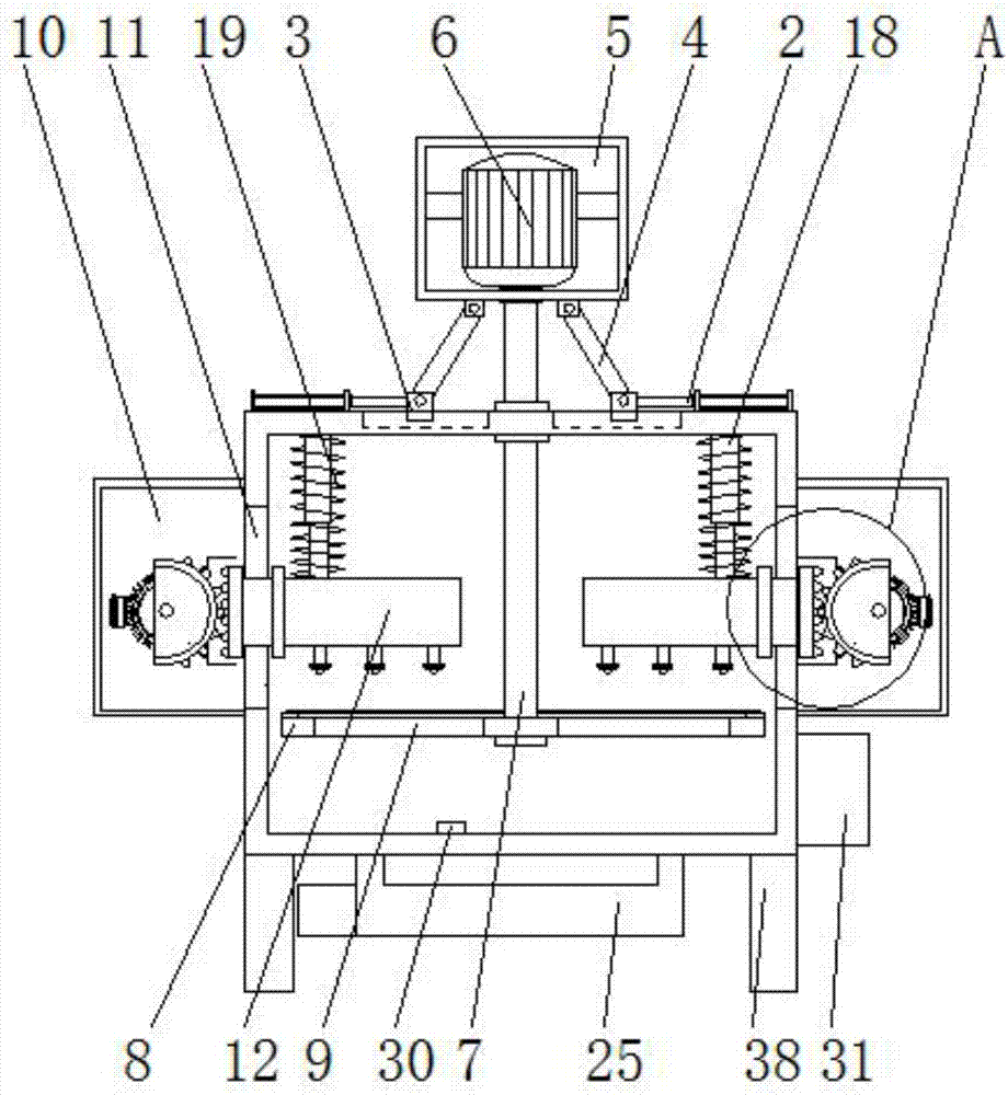 Cloth dyeing device