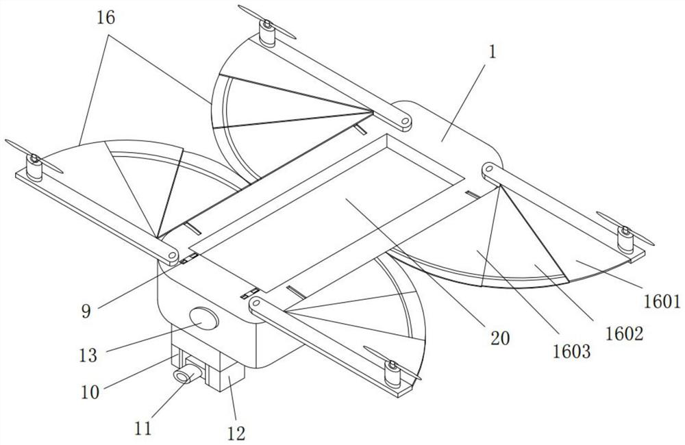 High-voltage line inspection unmanned aerial vehicle with high cruising ability