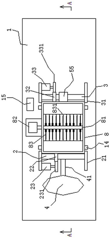 Fully-wrapped egg and shredded fish roll making device and use method thereof