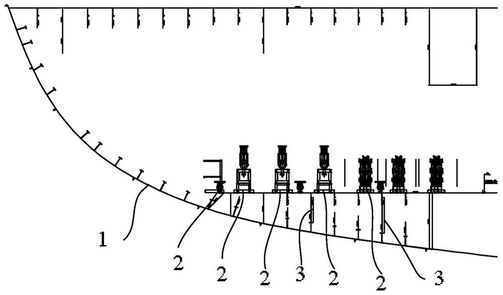 Cabin sealing installation method of a water glycol unit for dual-fuel bulk cargo shi