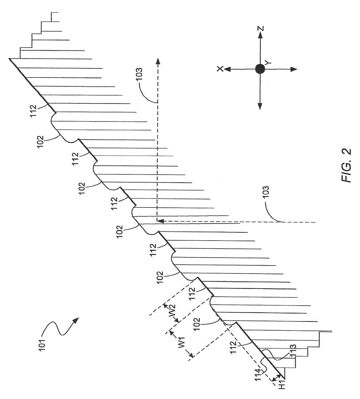 Optical coupling system that reduces back reflection and improves mode matching in forward optical coupling using perturbations at a reflective surface