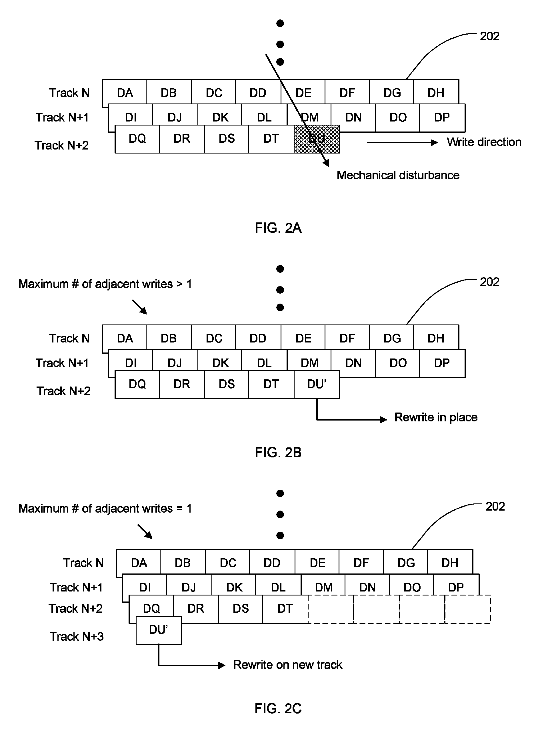 Directional write retry for shingled disk drive application