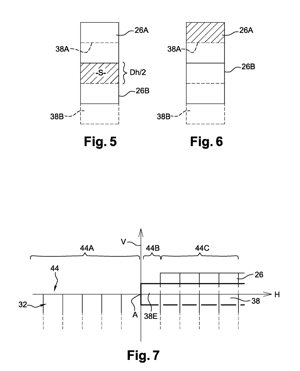 Lighting device projecting two vertically offset matrices of light pixels