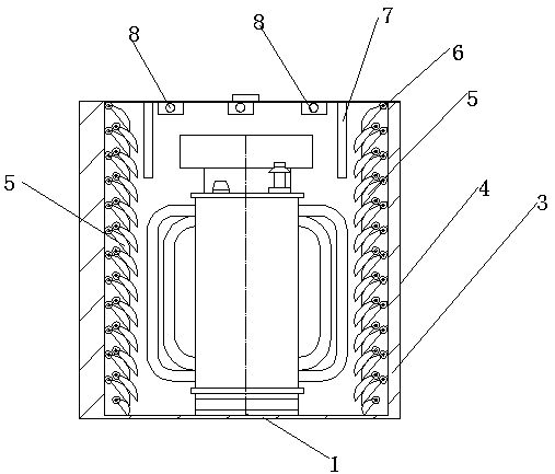 Mining flame-proof type transformer protection box