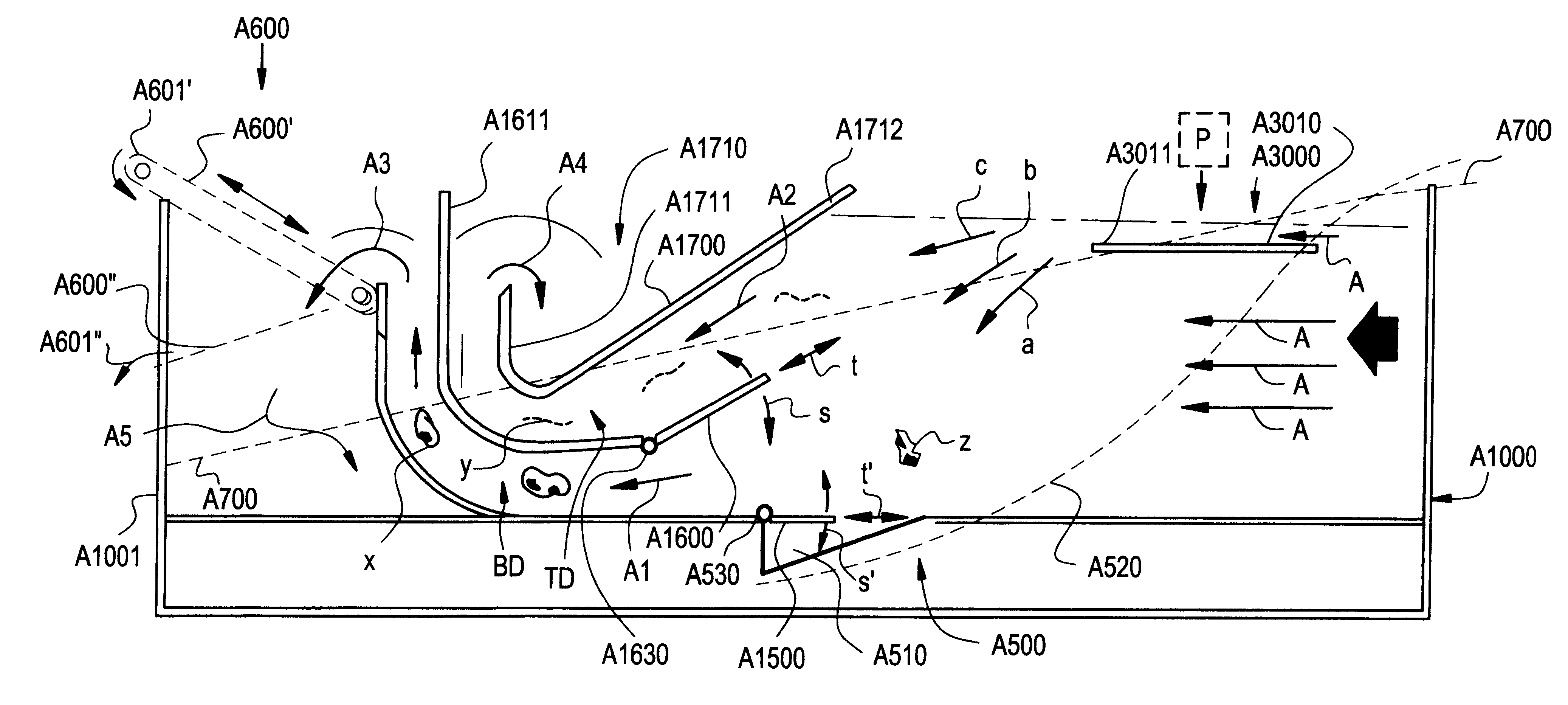 System for debris elimination and item separation and method of use thereof