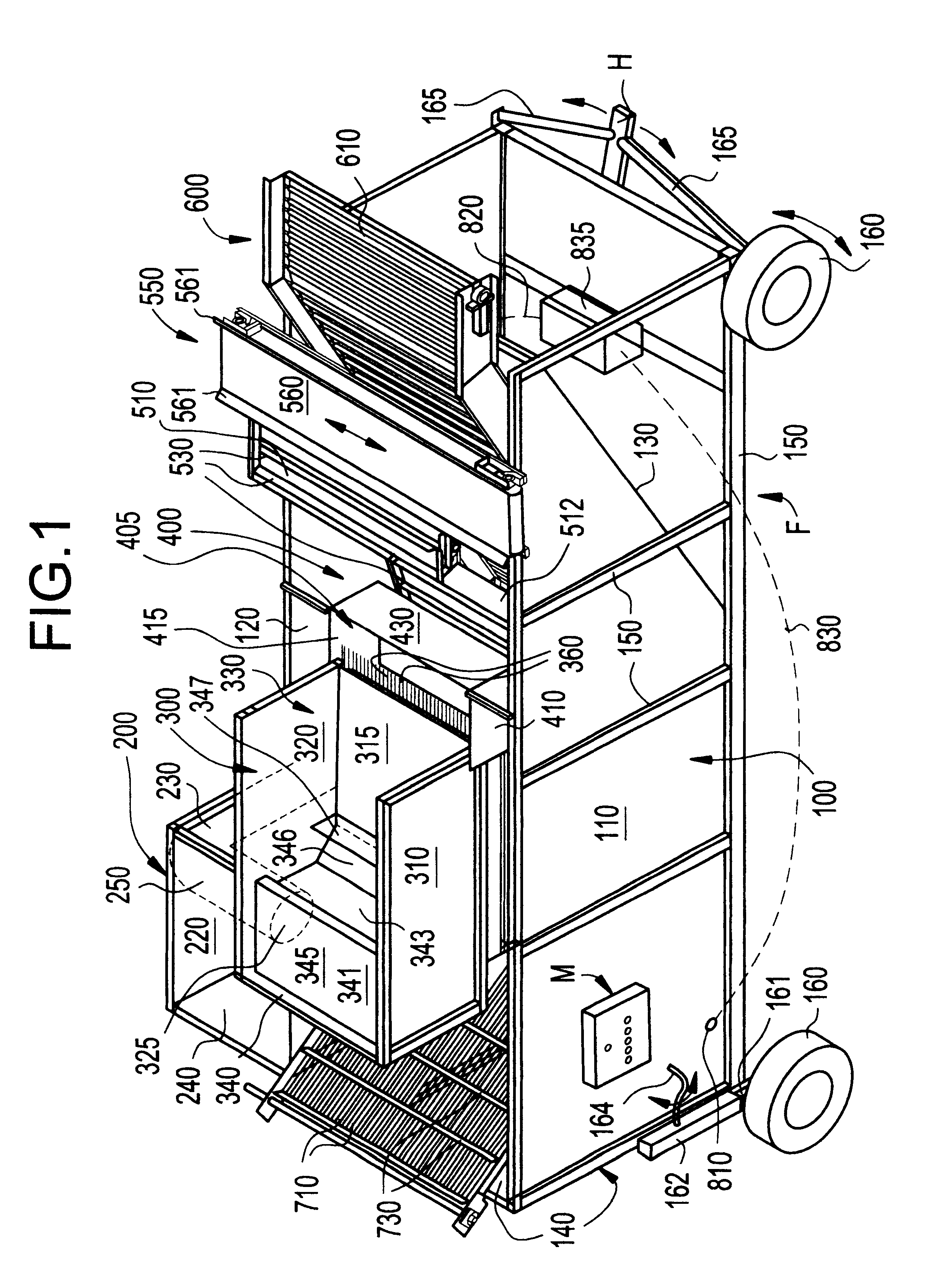 System for debris elimination and item separation and method of use thereof