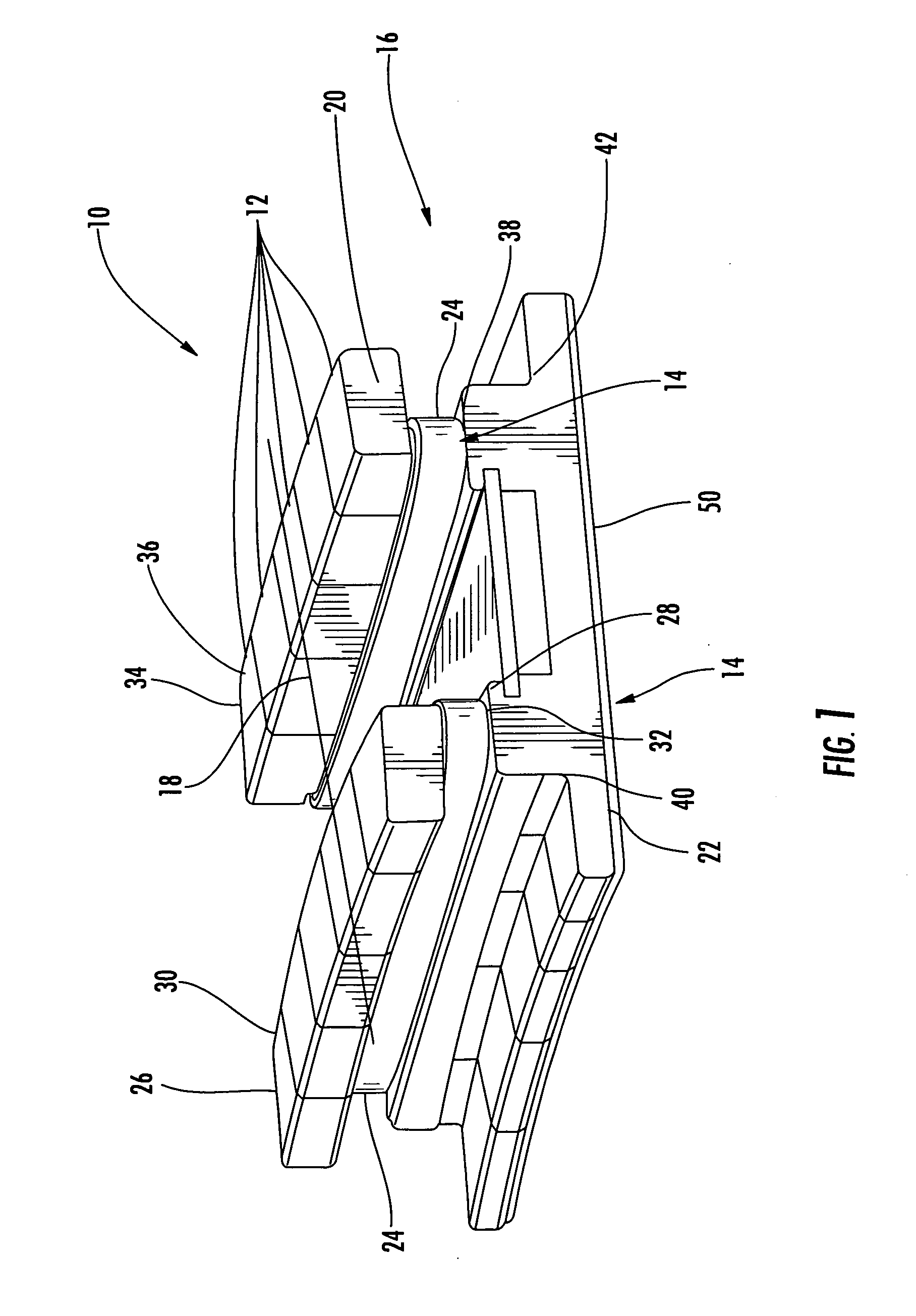 Stacked laminate fiber wrapped segment