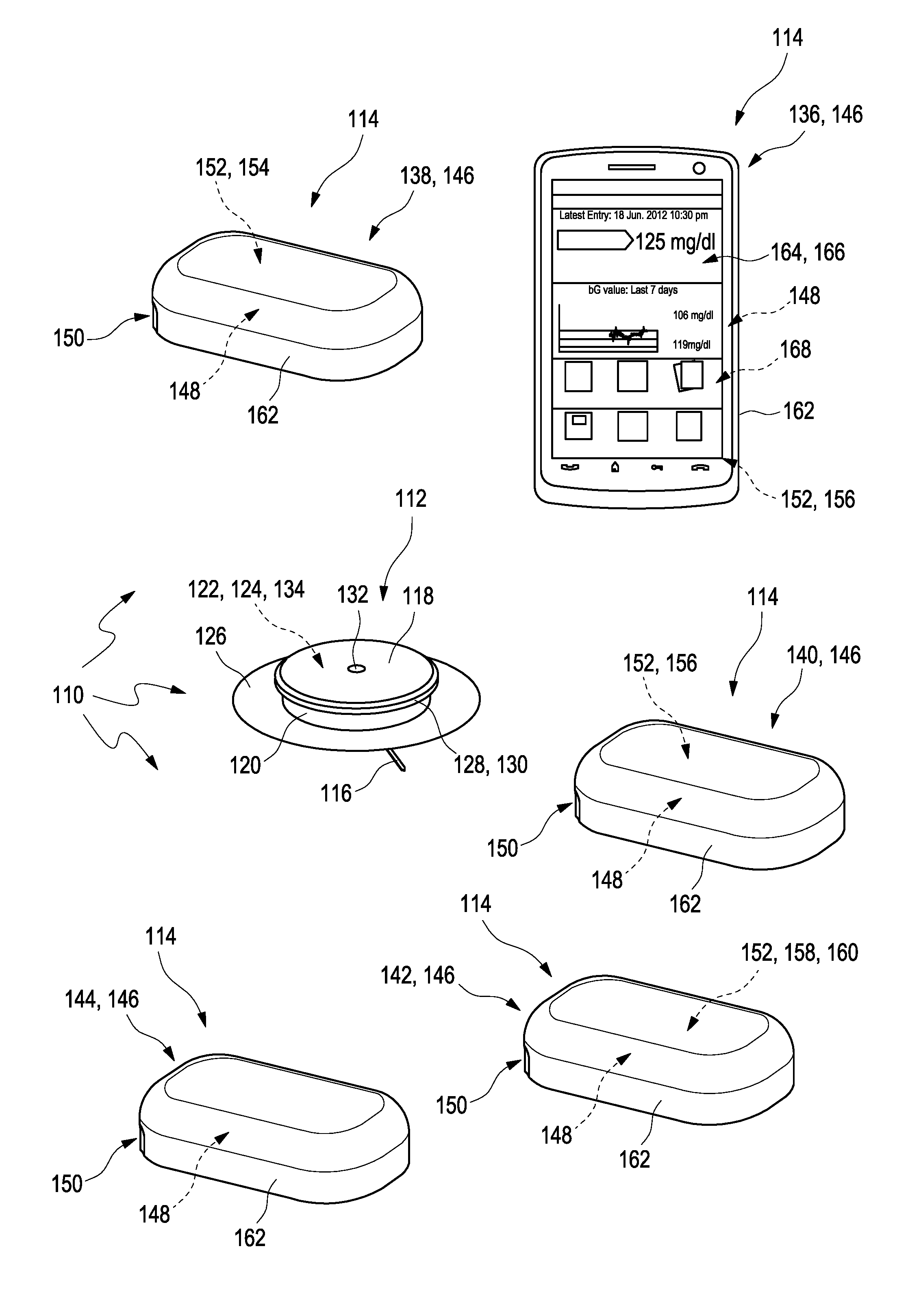 Sensor module and kit for determining an analyte concentration