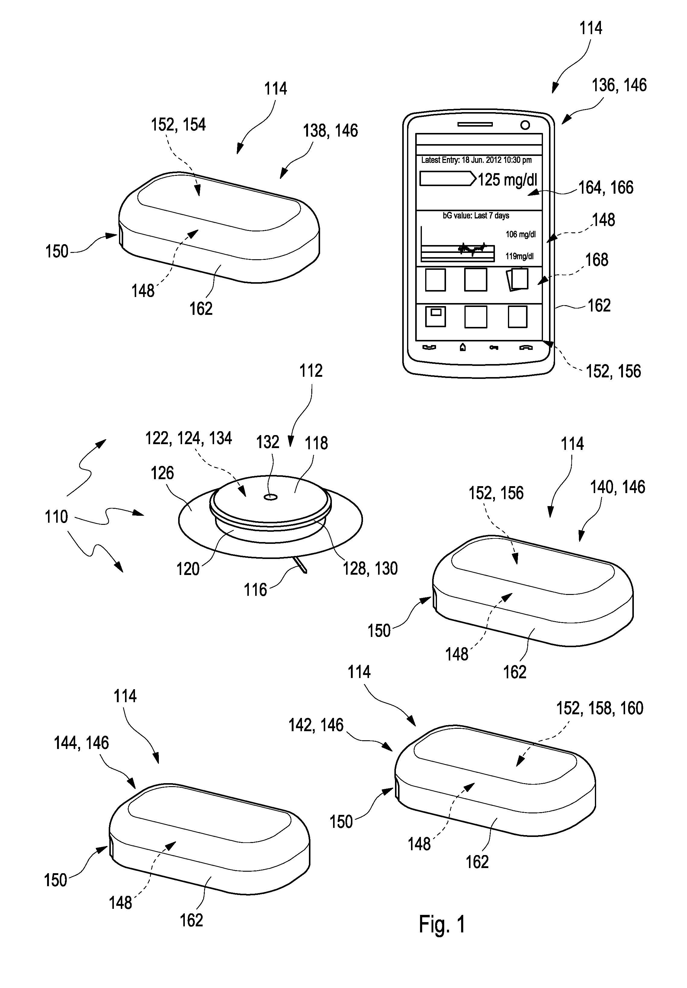 Sensor module and kit for determining an analyte concentration