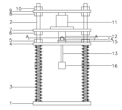 Tensile load applying device for concrete chloride ion permeability test and test method