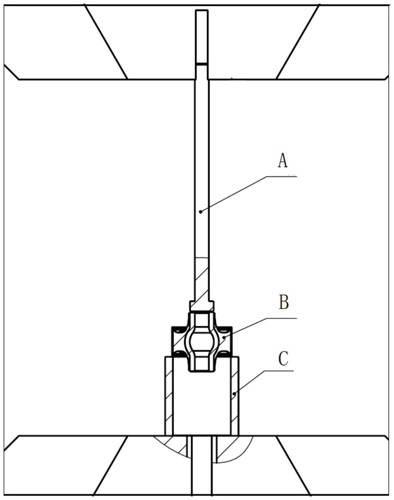 Swing arm bushing rubber and framework pull-off test tool