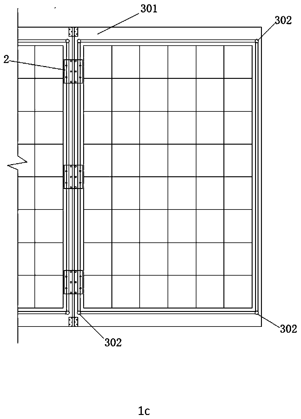 Rapidly-installed photovoltaic module integrated board and installation method