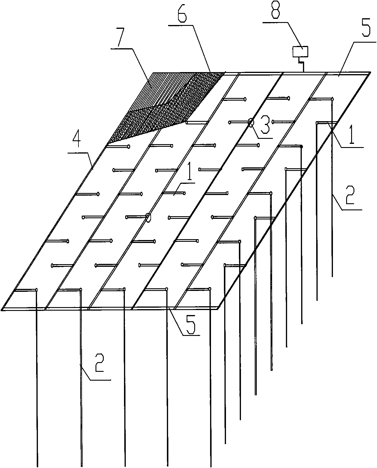 Drainage consolidation method without keeping drainage channel after work of soft soil foundation