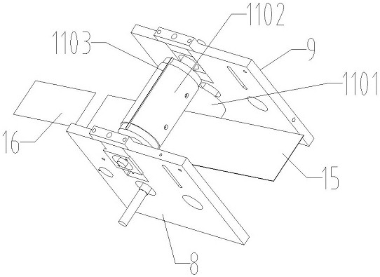 A paper oblique folding machine