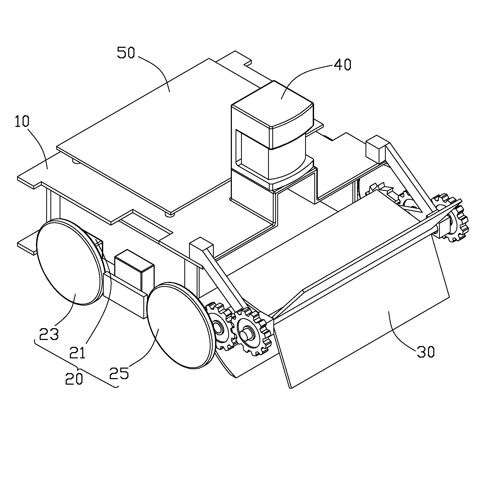 Robot for collecting table tennis balls