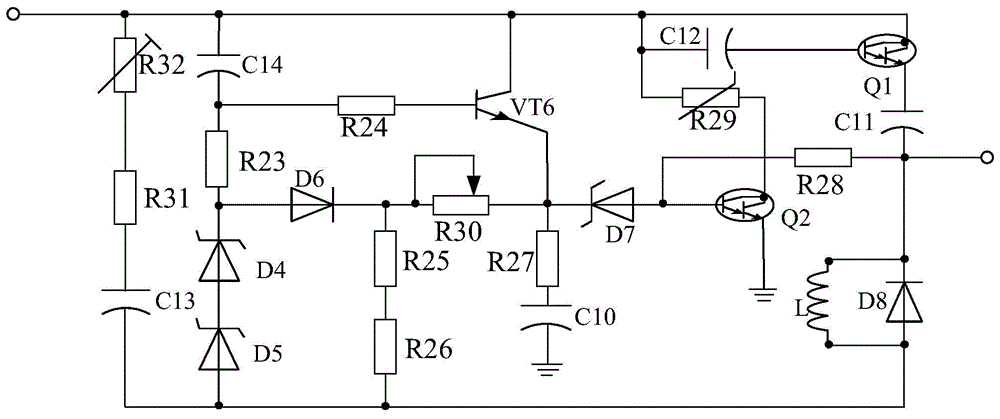 Electric system based on surge current limiting