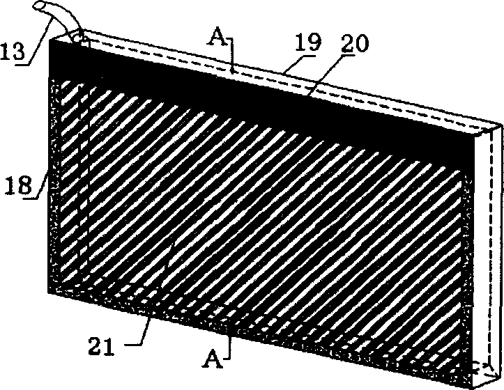 Negative pressure water head irrigation system