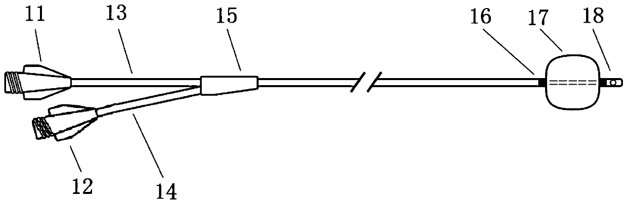 HVPG balloon catheter and manufacturing method thereof