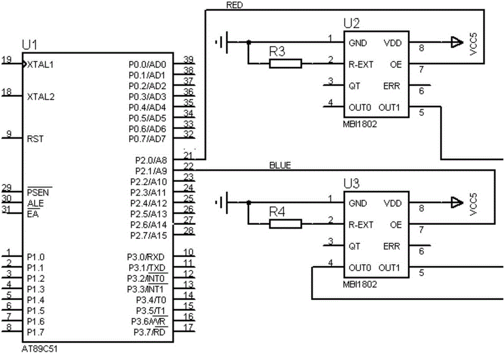 LED light control device for plant illumination light source light distribution and control method