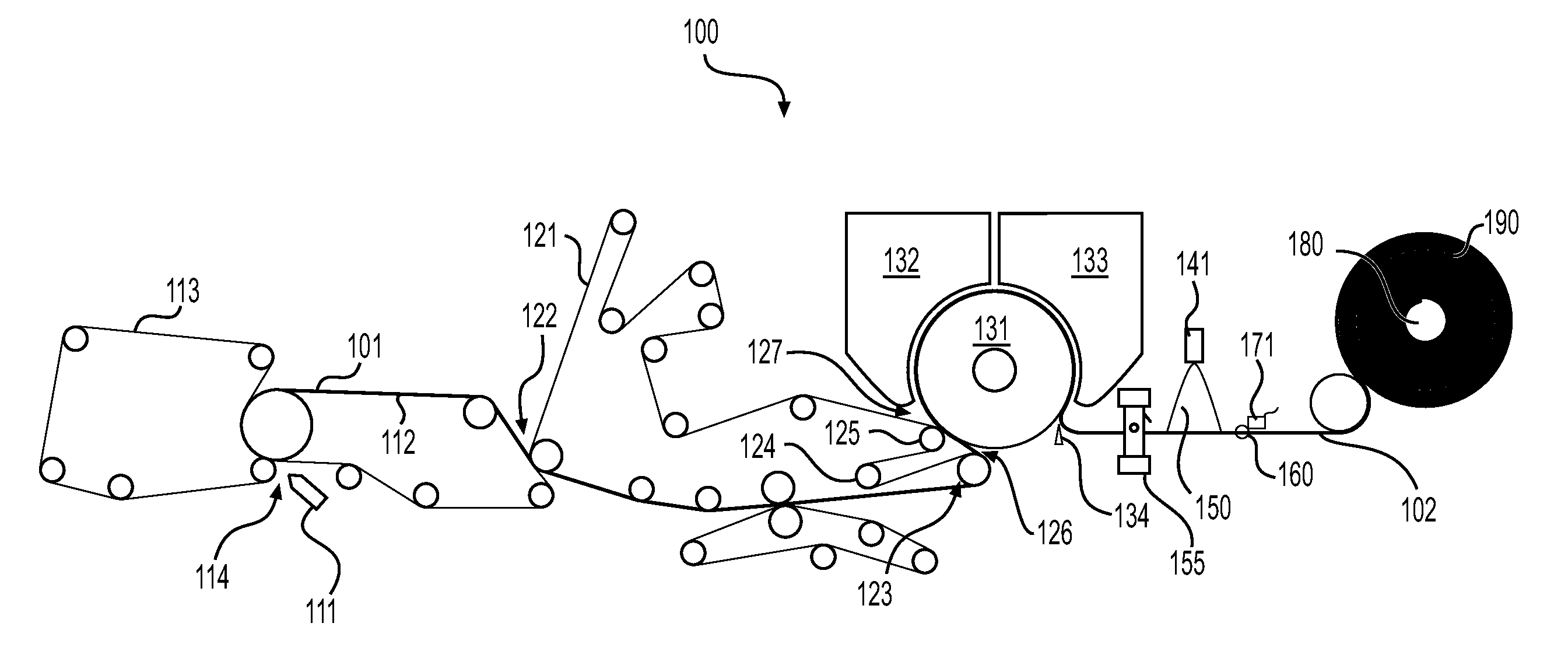 Methods and apparatuses for controlling a manufacturing line used to convert a paper web into paper products by reading marks on the paper web