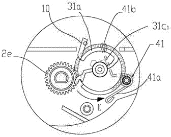 Powder box for electrophototgraphic imaging device and method for resetting detection gear thereof