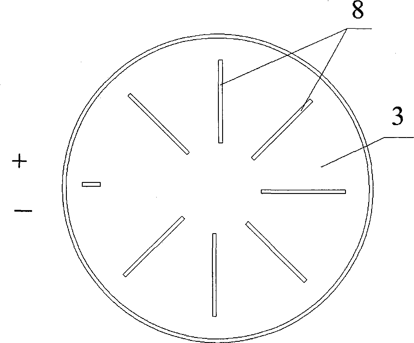 Circular silicon thin-film solar cell