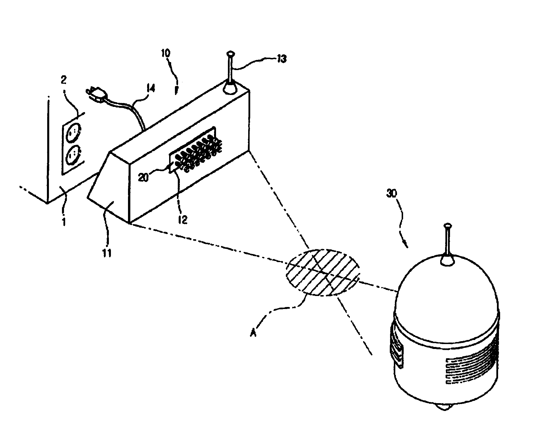 Charging apparatus used with a mobile robot