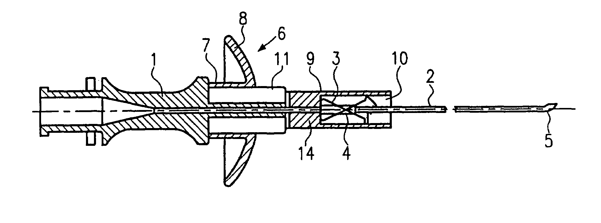 Needle assembly with protective element