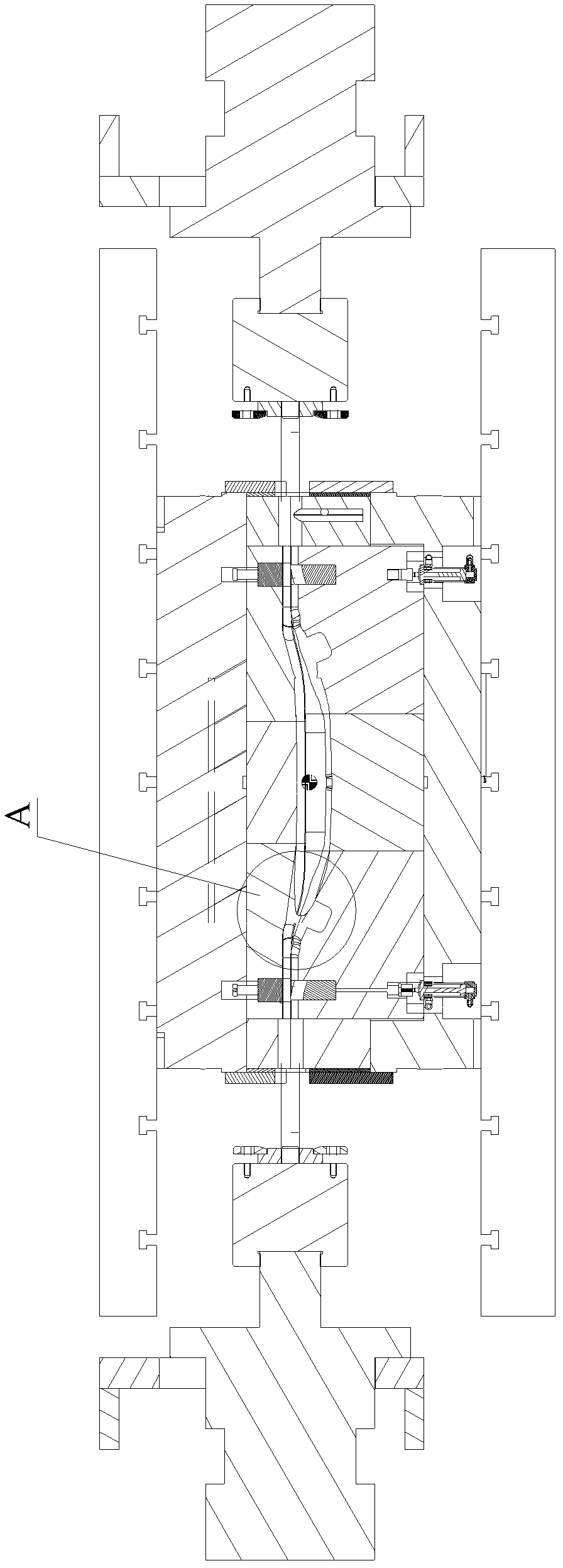 Internal high pressure forming die