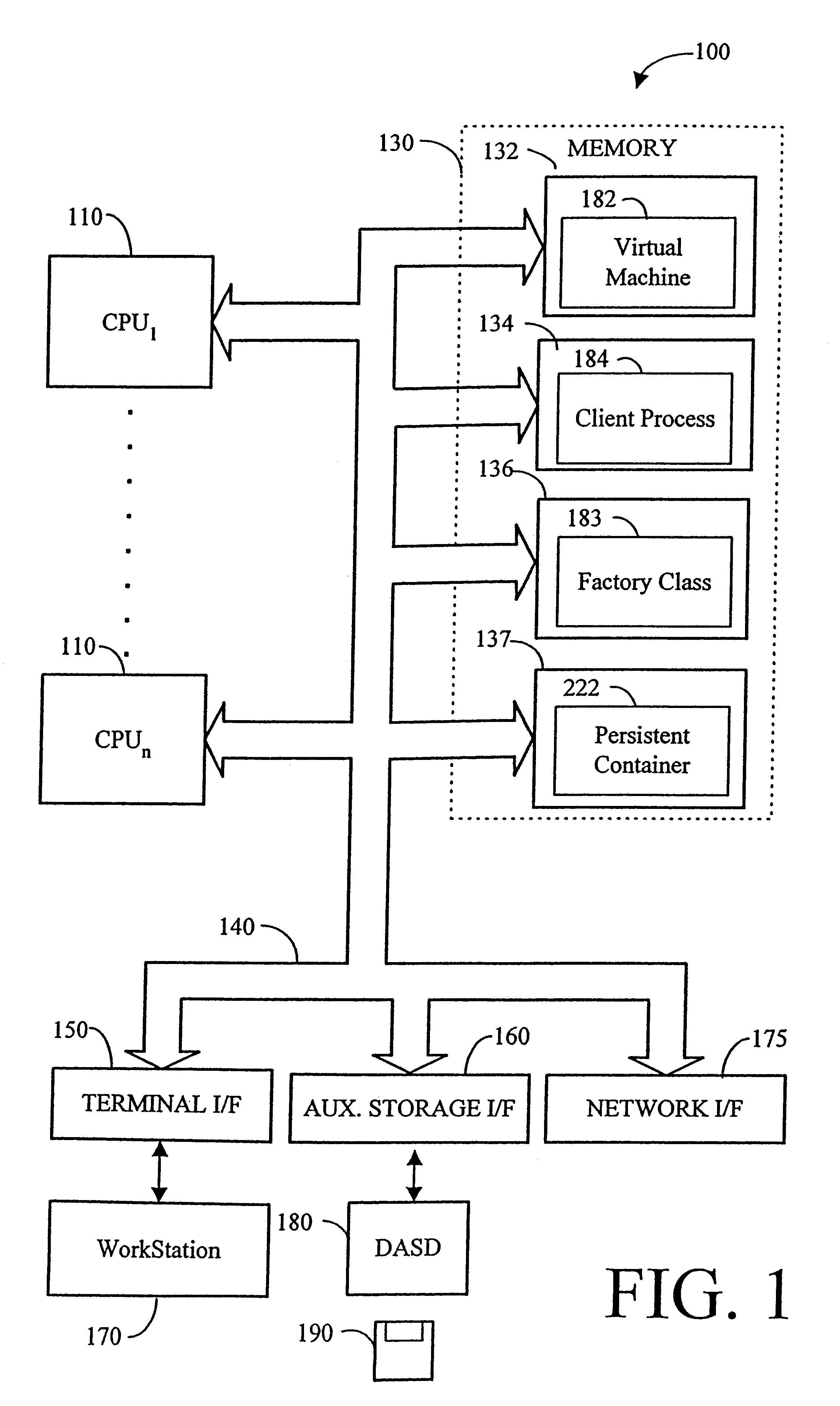 Virtual machine implementation for shared persistent objects