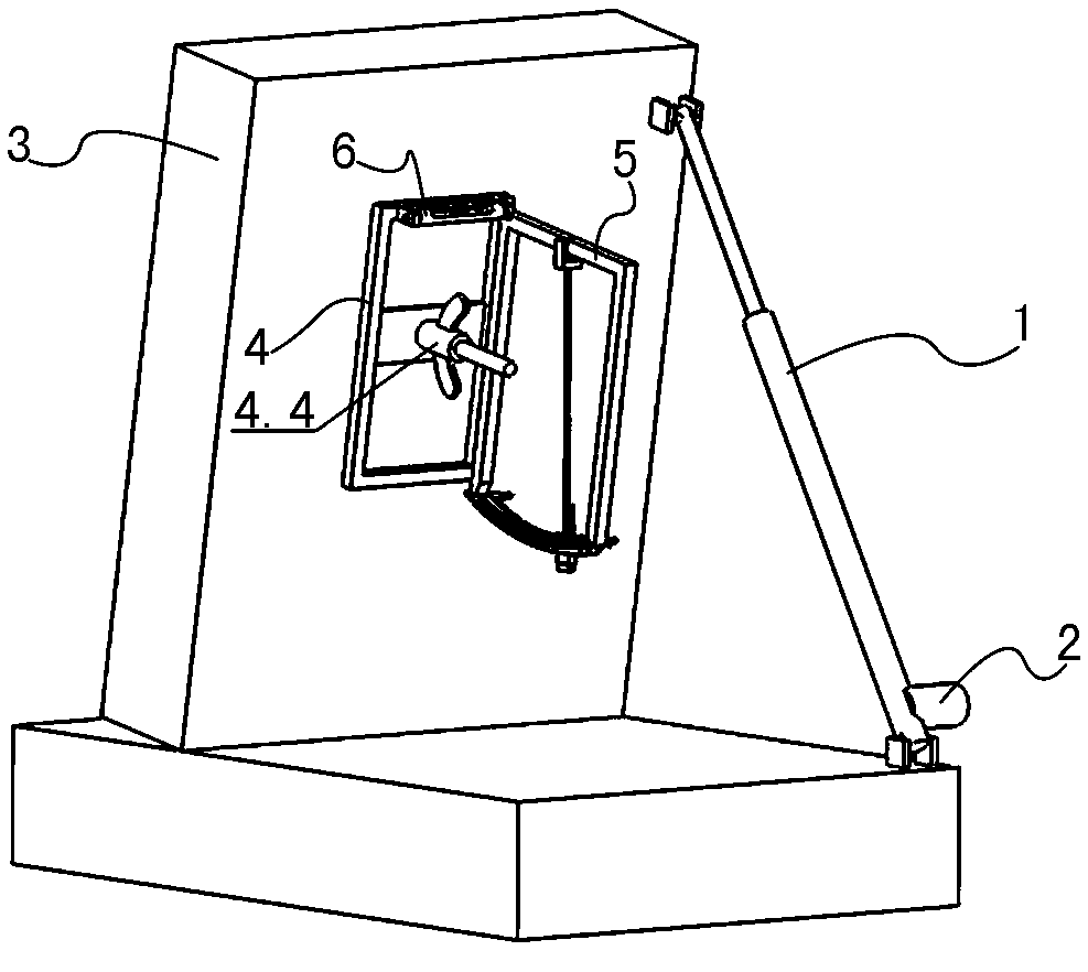 A simple device for detecting verticality in the process of component installation and its application method