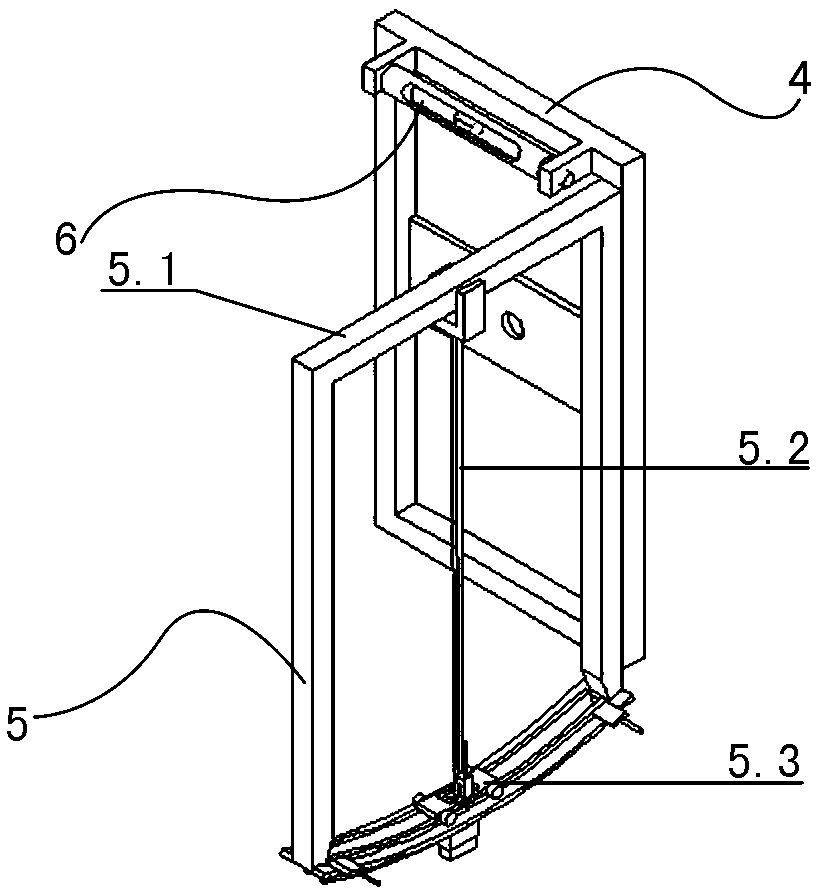 A simple device for detecting verticality in the process of component installation and its application method