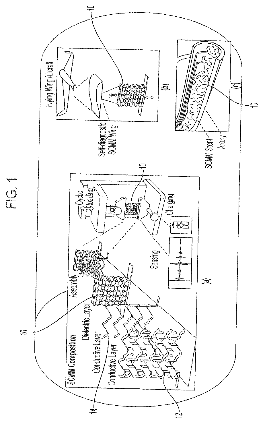 Self-aware composite mechanical metamaterials and method for making same