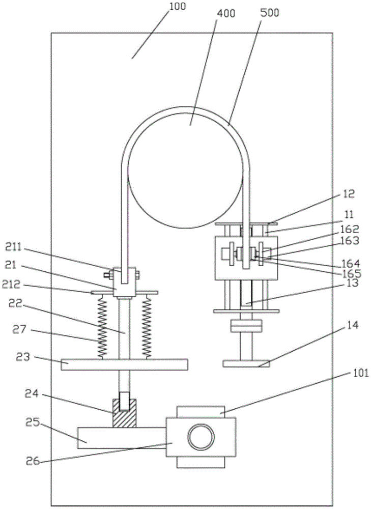 A negative let-off mechanism of warp knitting machine