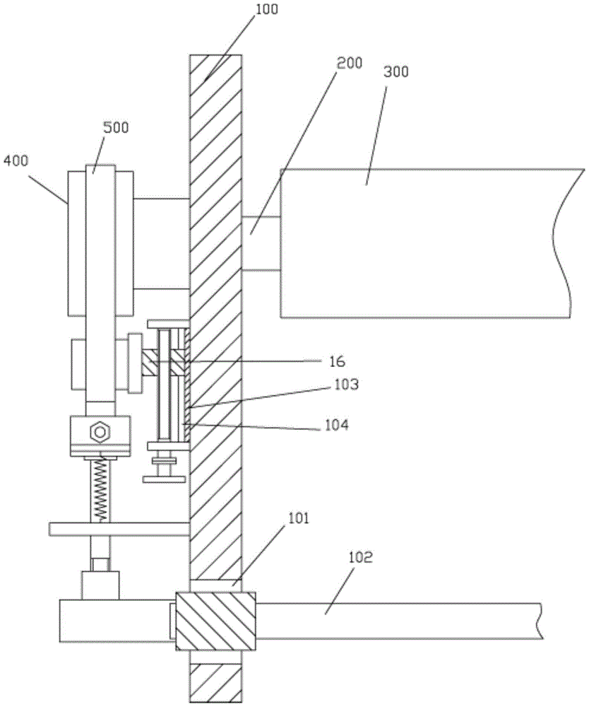 A negative let-off mechanism of warp knitting machine