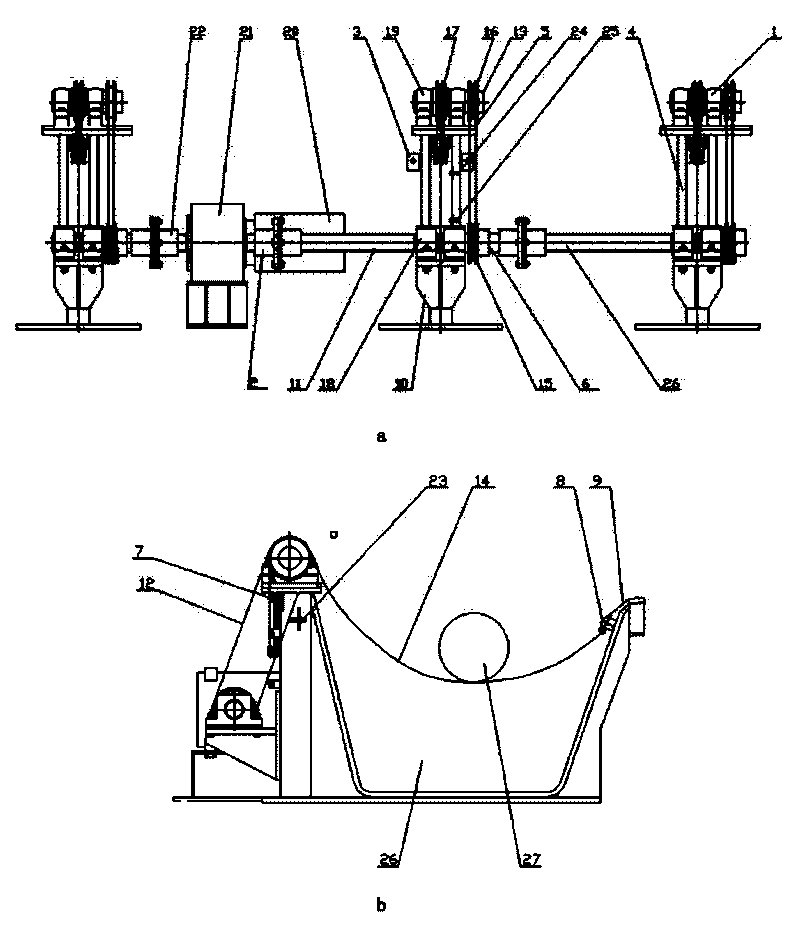 Steel pipe blanking frame capable of automatically reducing noise