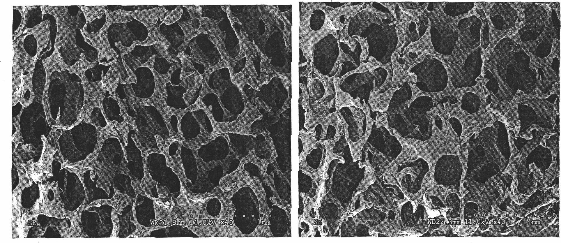 Tissue engineering scaffold material for repairing cartilage defects and preparation method thereof