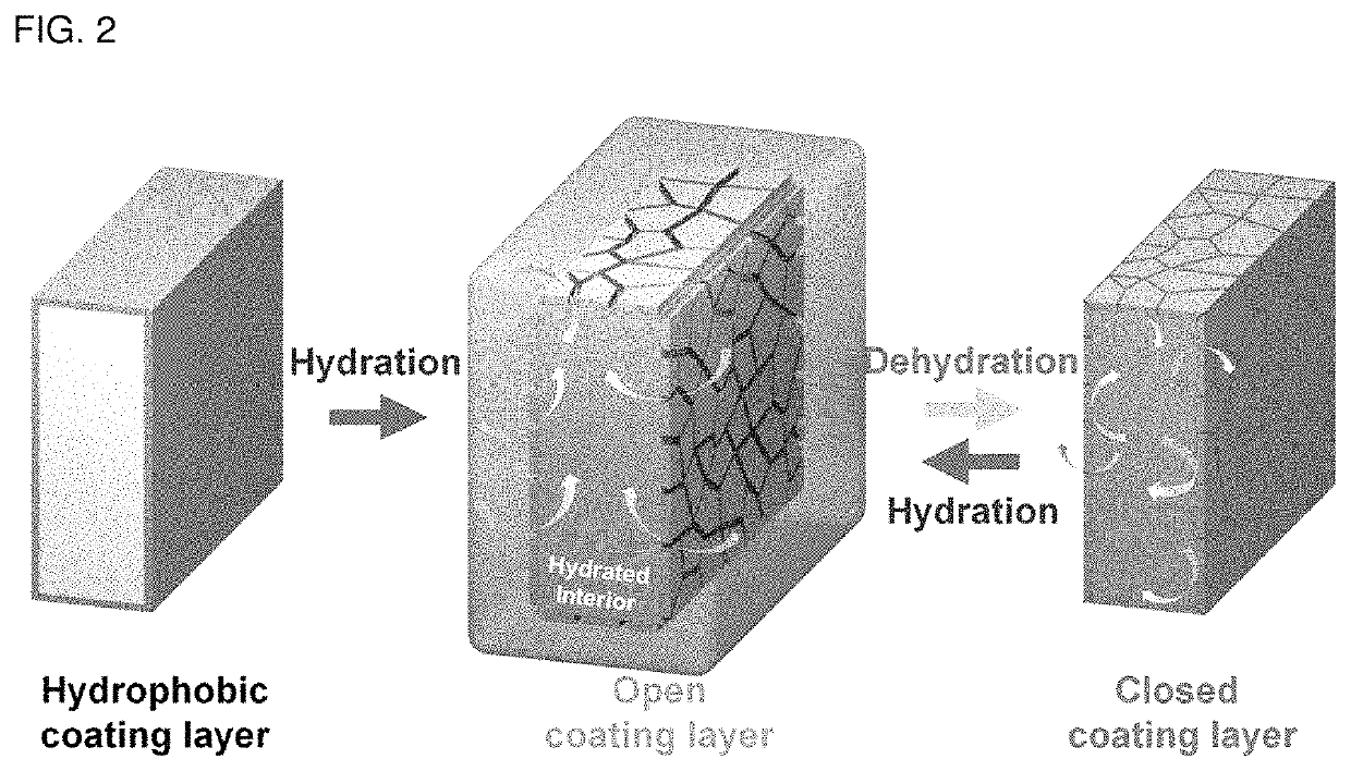 Humidifying membrane for reverse electrodialysis and method for manufacturing the same