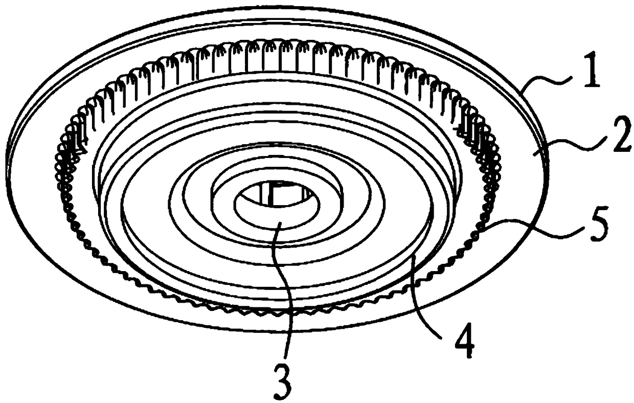 A winding bobbin chuck on a textile machine