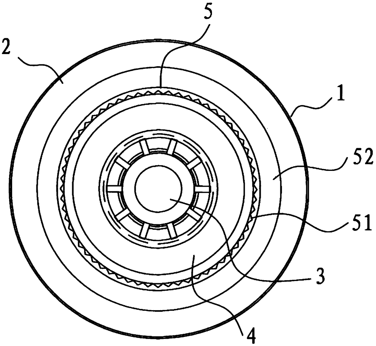 A winding bobbin chuck on a textile machine