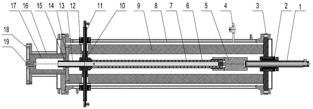 High-temperature continuous nitrogen heater