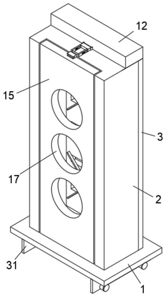 Self-cleaning positive pressure ventilation system of industrial factory building