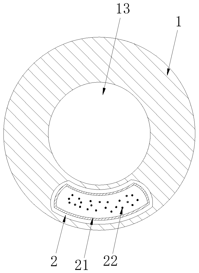 Biliary drainage tube based on radioactive particle therapy