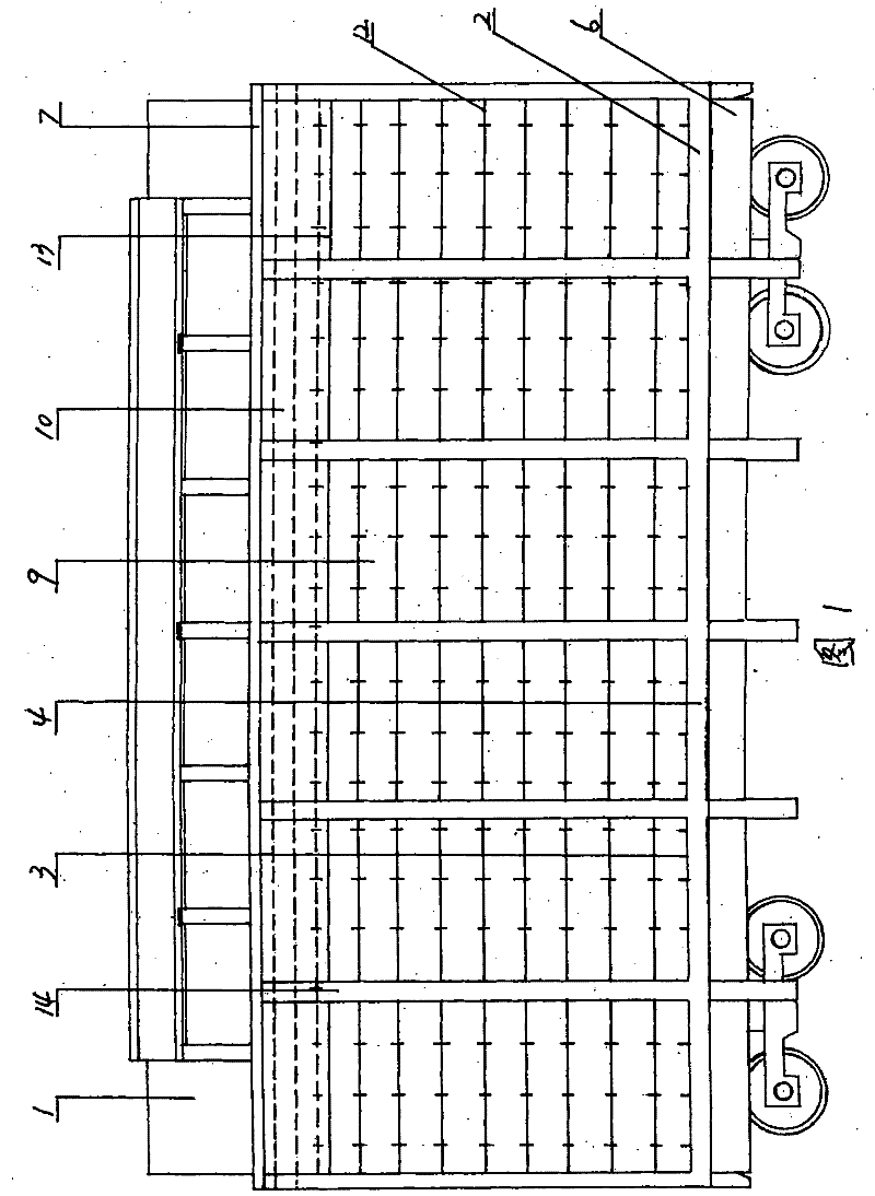 Roll bending side-discharging carriage