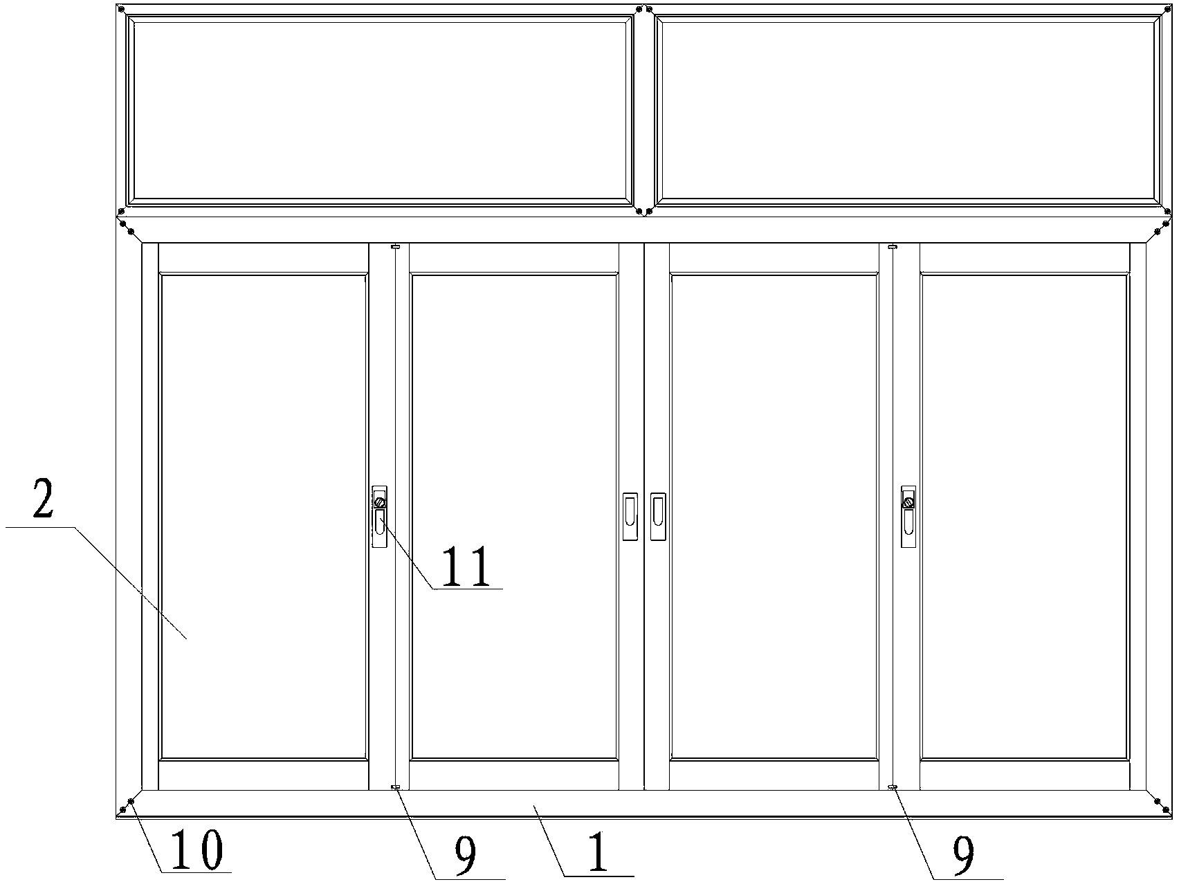 Sliding door window