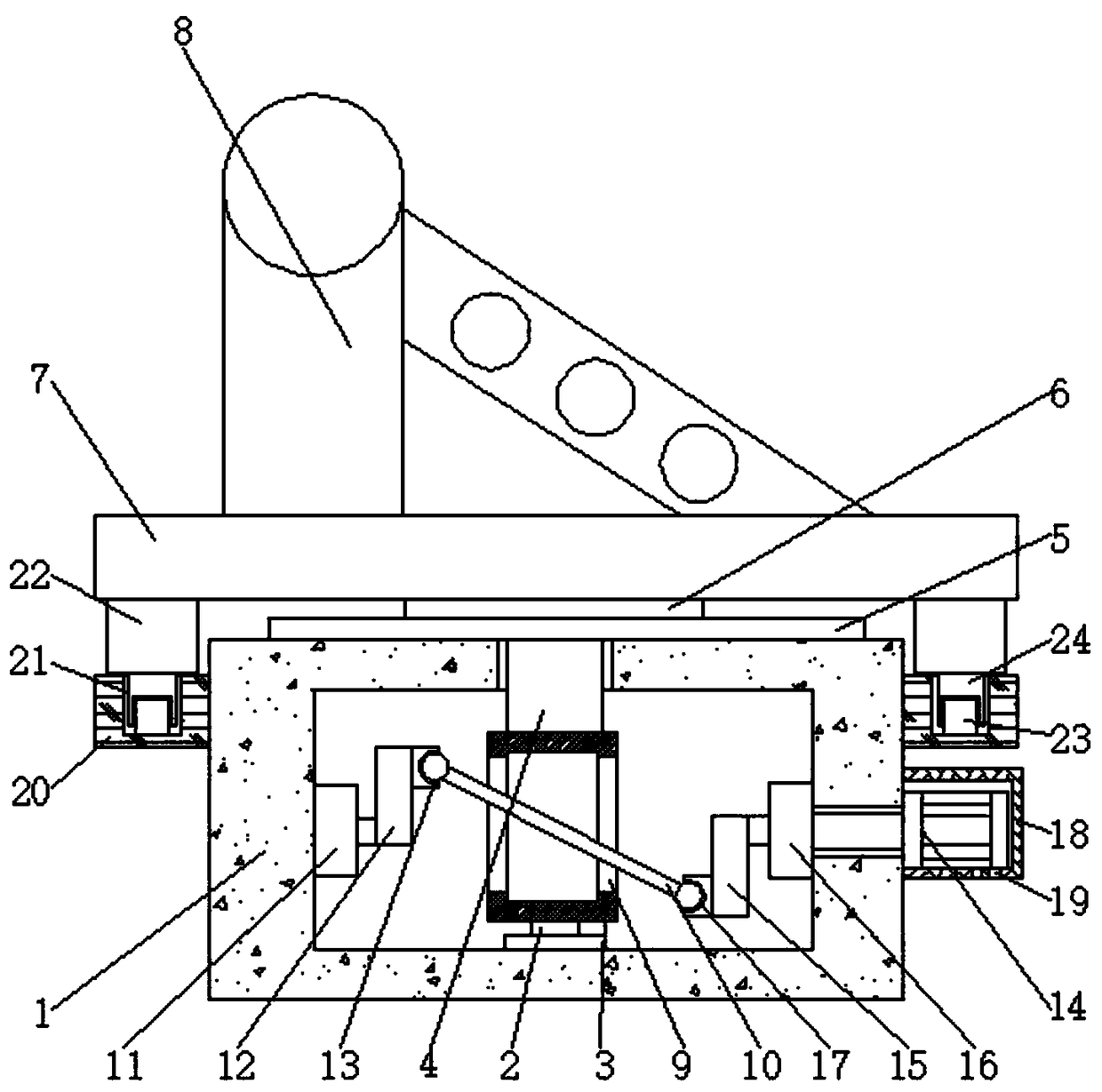 Solar cell panel for building energy conservation and environmental protection