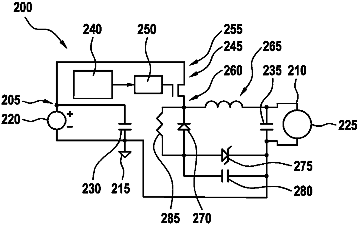 Voltage converter, actuator and gas burner