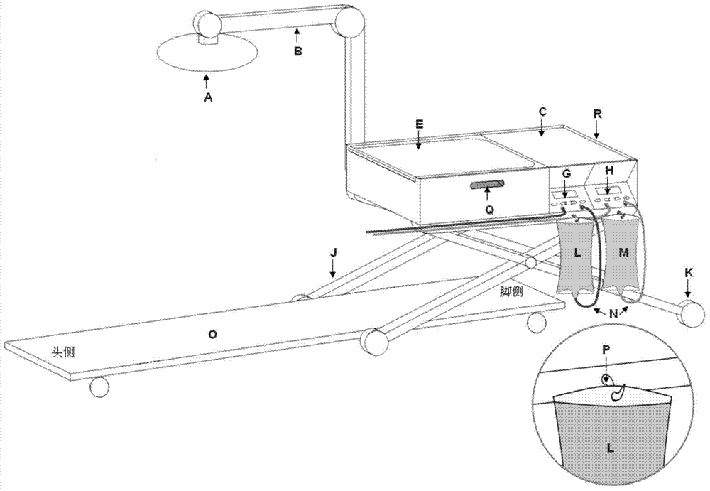 Multifunctional organ transplantation working vehicle and application method thereof