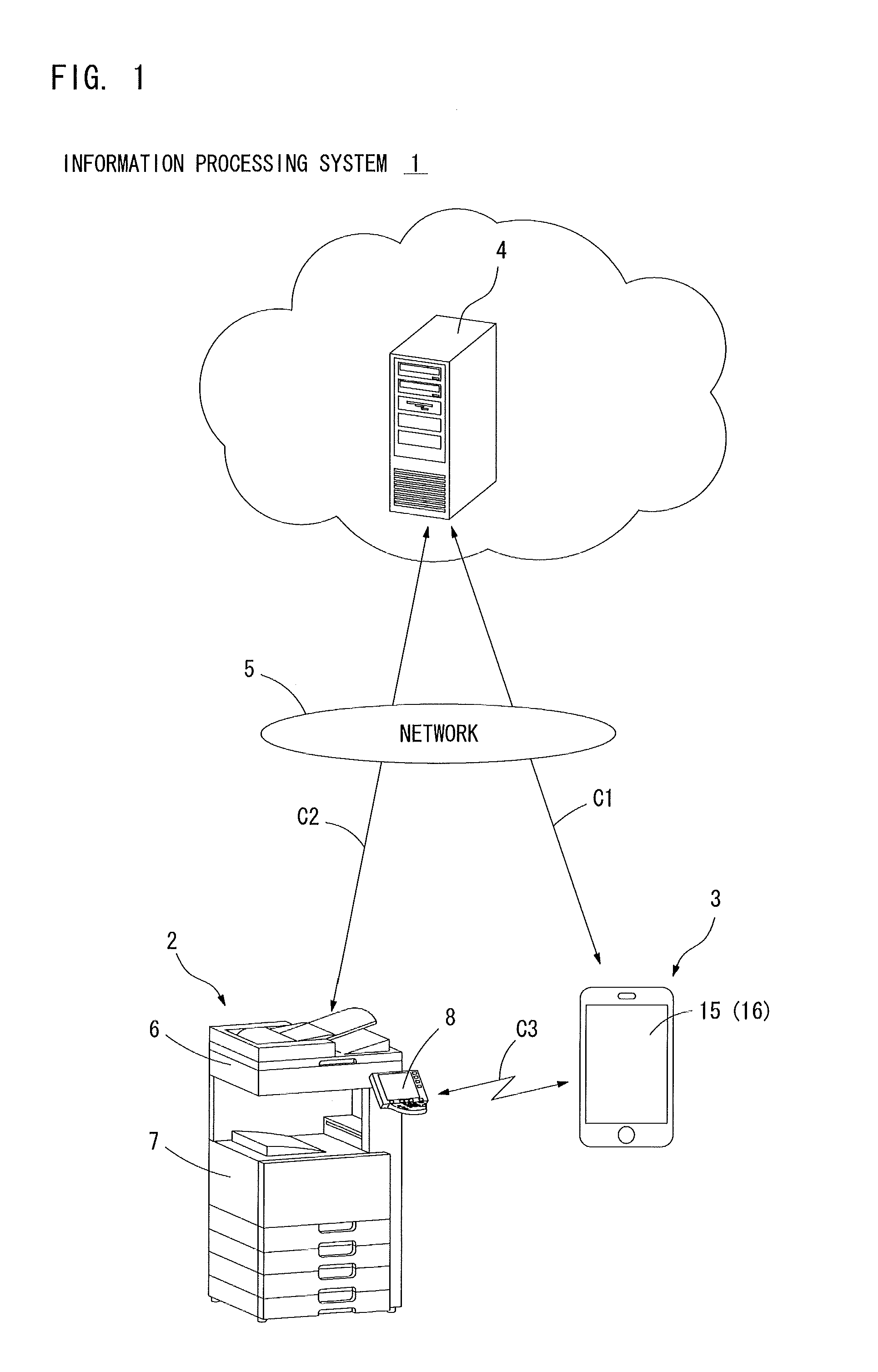 Information processing system, communication terminal, information processing device, and non-transitory computer readable recording medium