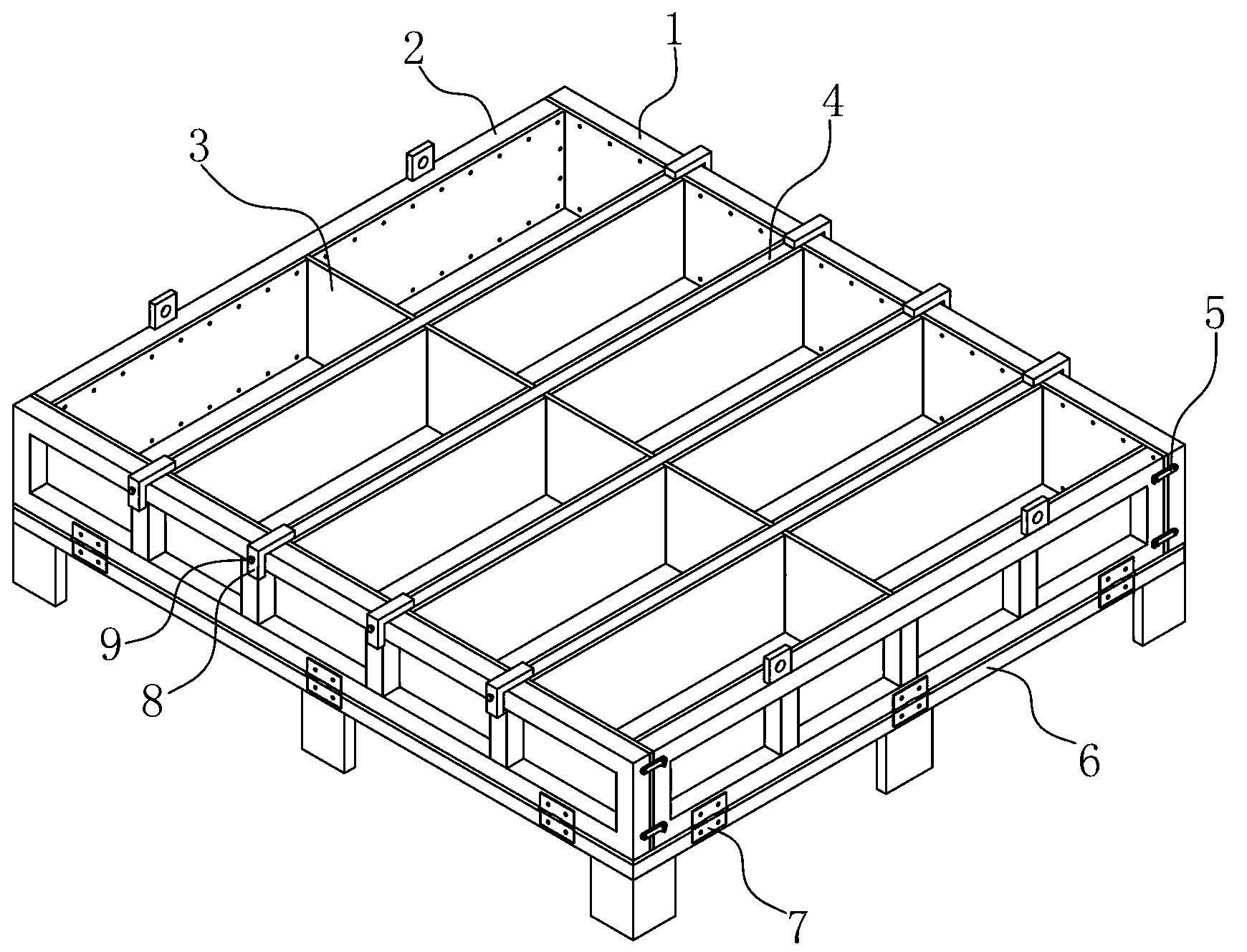 Self-insulation concrete composite building block mold and using method thereof